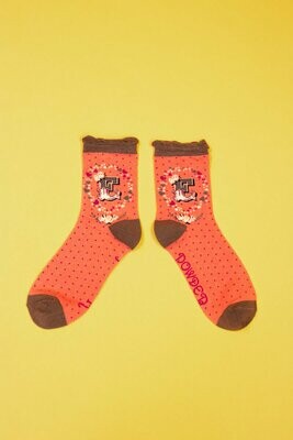 A-Z Ankle Socks - E