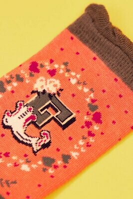 A-Z Ankle Socks - E