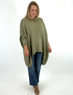 Made in Italy Lagenlook Lottie Plain Jumper
