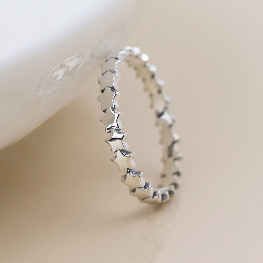 Sterling Silver Multi Star Ring