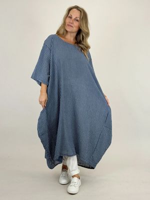 Made in italy Tilbury Stripe Cotton Tunic Red