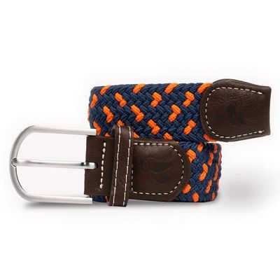 Woven Belt - Navy / Orange Spot (L)