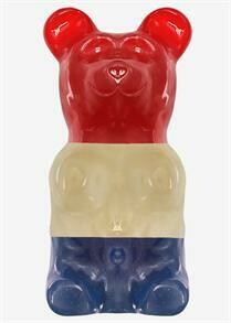 World&#39;s Largest Gummy Bear - Patriotic (Cherry, Berry Blast &amp; Blue Raspberry)