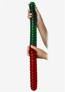 World&#39;s Largest Gummy Worm - Sour Apple Cherry
