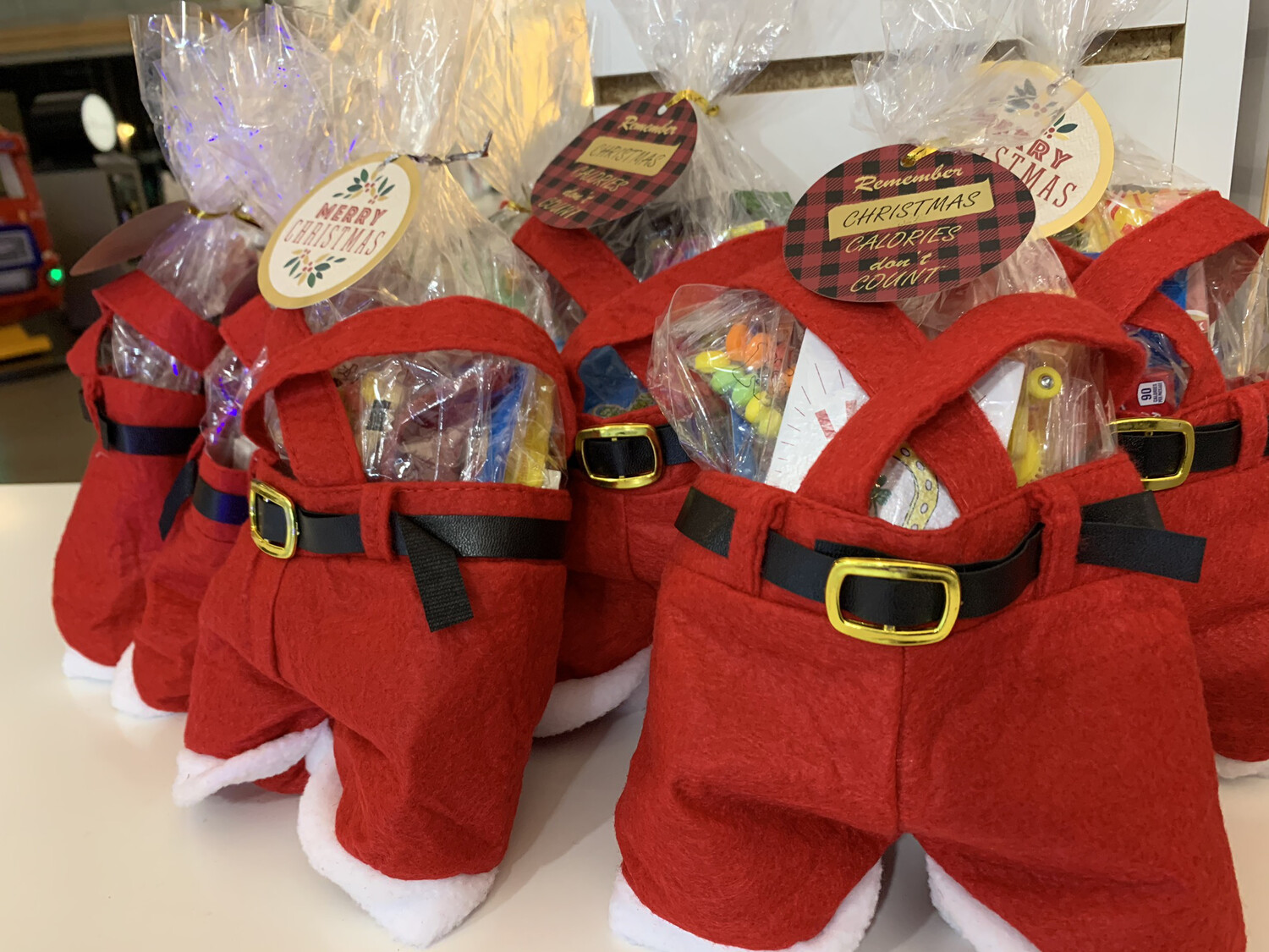 Candy Filled Santa Pants