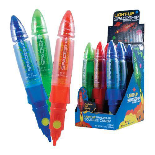 Light Up Spaceship Squeeze Candy