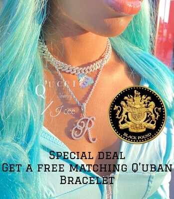FREE matching bracelet Q’uban Thin’s Necklace