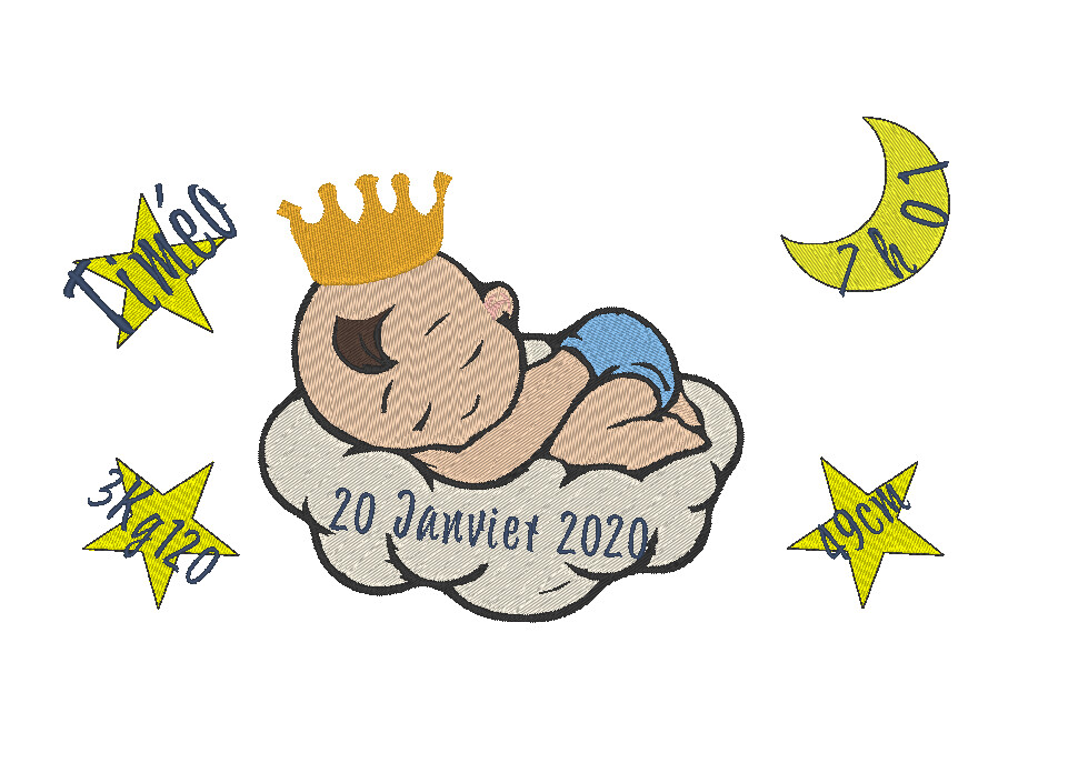 Tableau De Naissance Bebe Prince Dodo