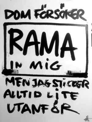 Rama - signerad poster