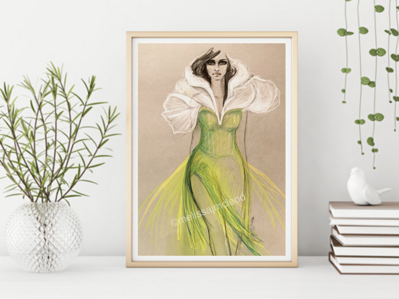 Fine Art Giclée Print - Carnation Femme Florale