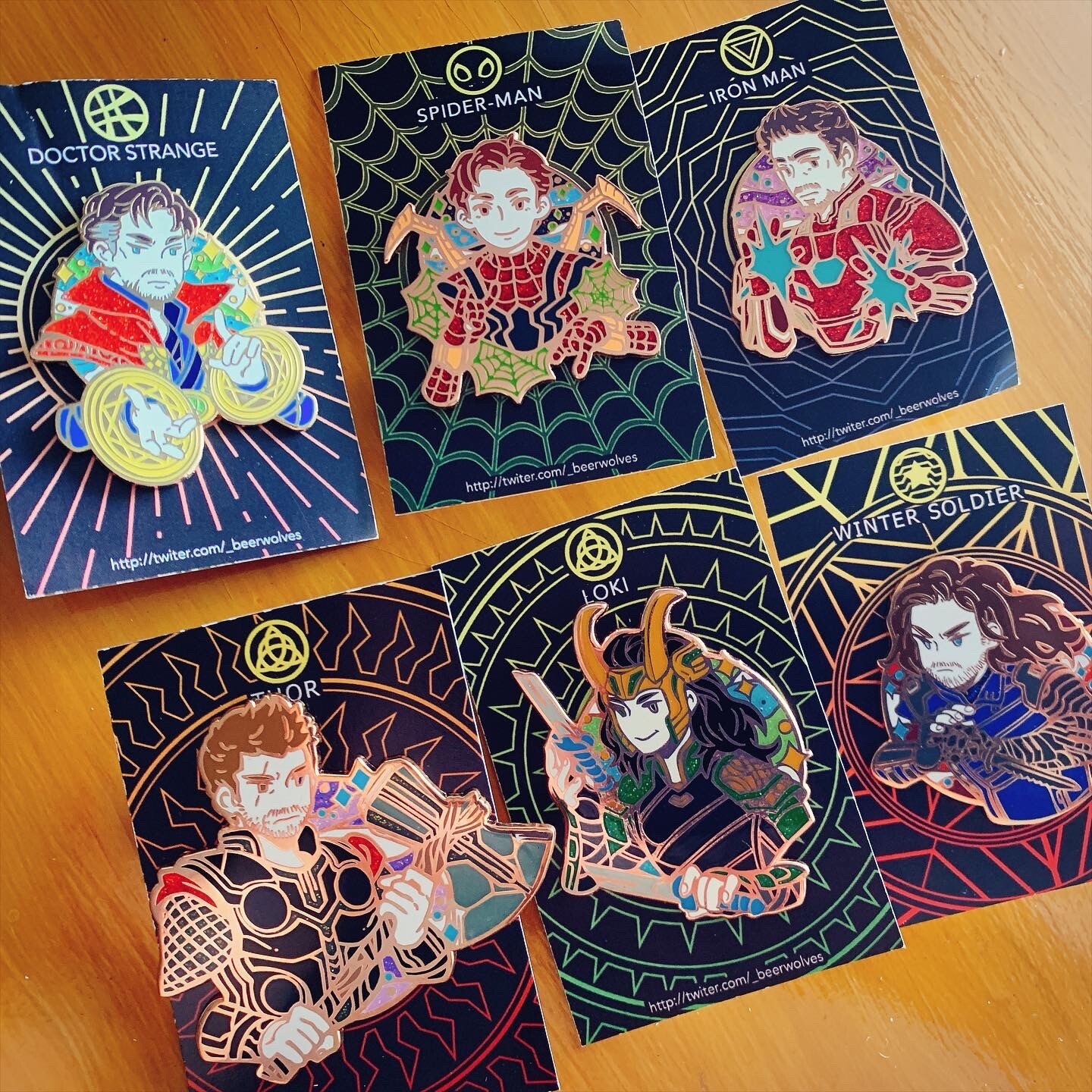 MCU Enamel Pins