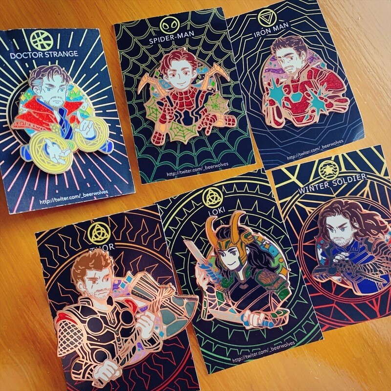 MCU Enamel Pins