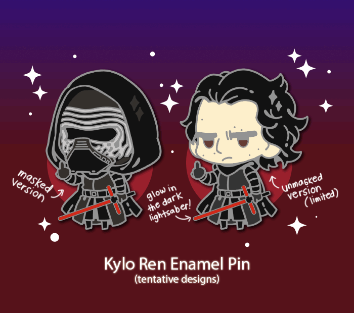 SW: Kylo Ren Enamel Pins