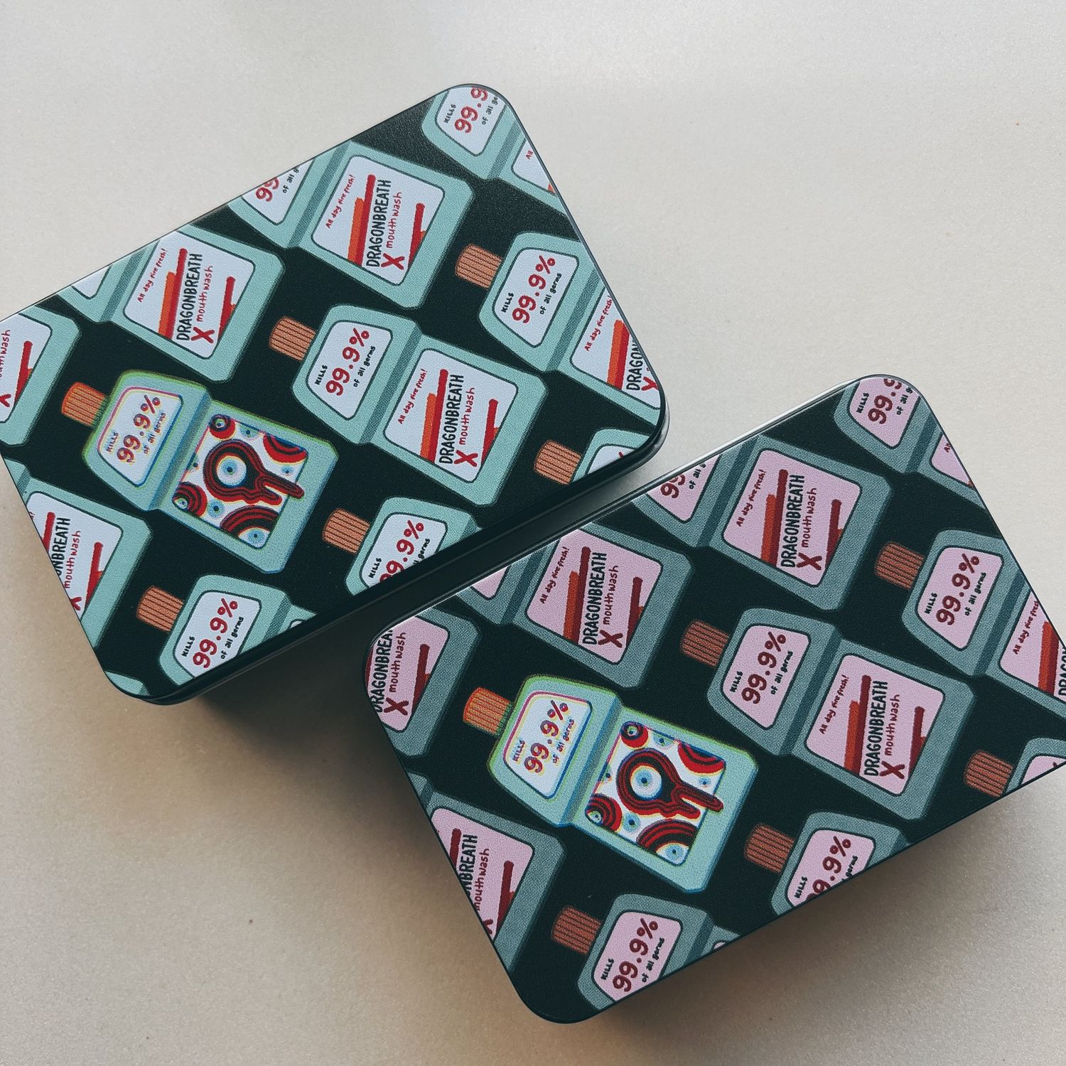 Mouthwashing Tin Case