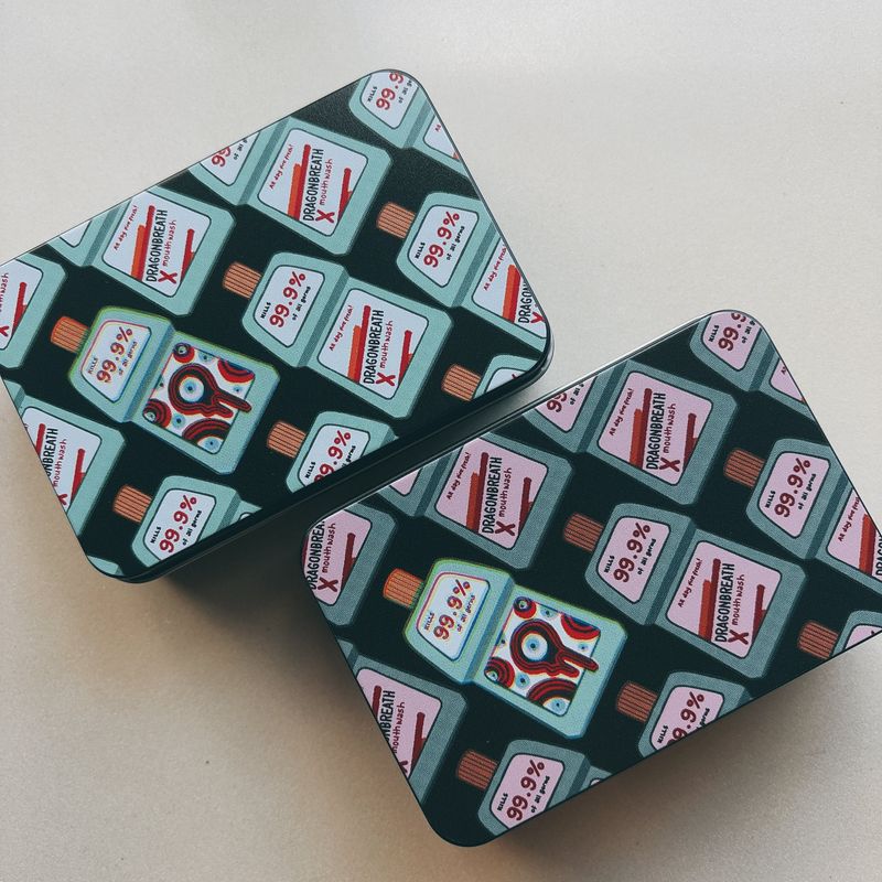 Mouthwashing Tin Case