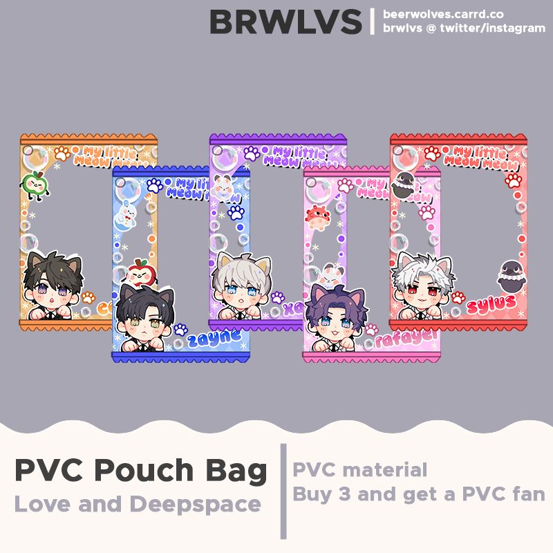 LaDs Meow Meow PVC Pouch