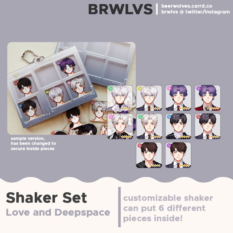 LaDs Customizable Shaker Charm Set