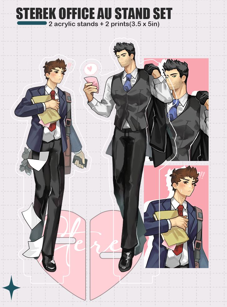 Sterek Office!AU Stand Set