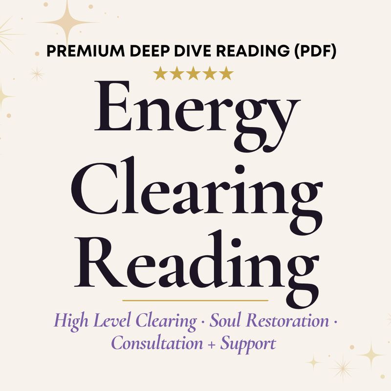 Premium Energy Clearing - Written PDF Report, Consultation and Support for 30 Days
