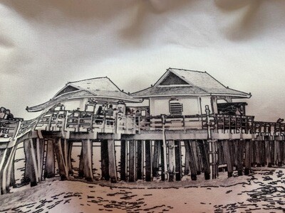 Naples Pier Beach Tote