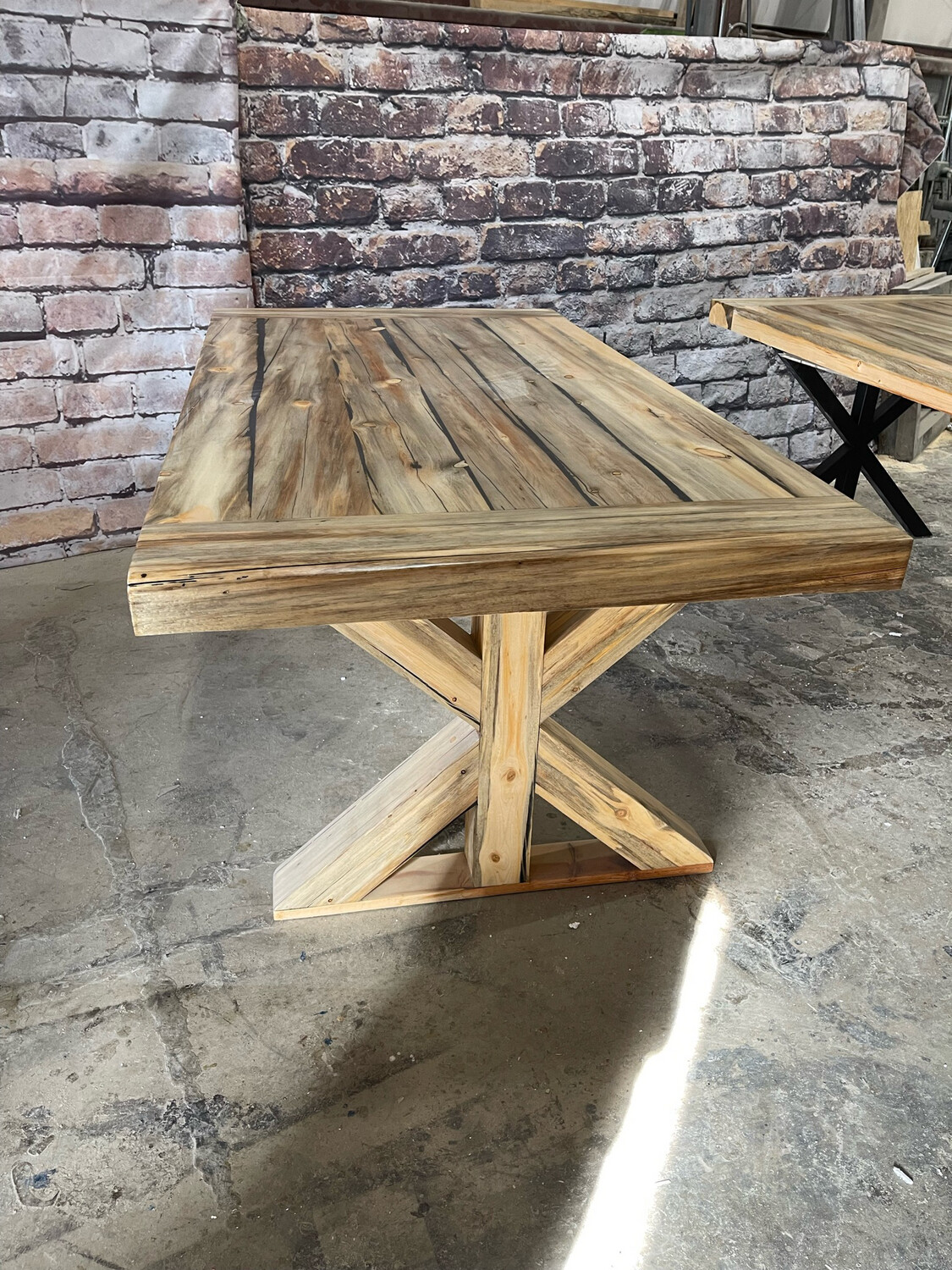 This Table Is In Stock - Glacier Beetle Kill Dining Table