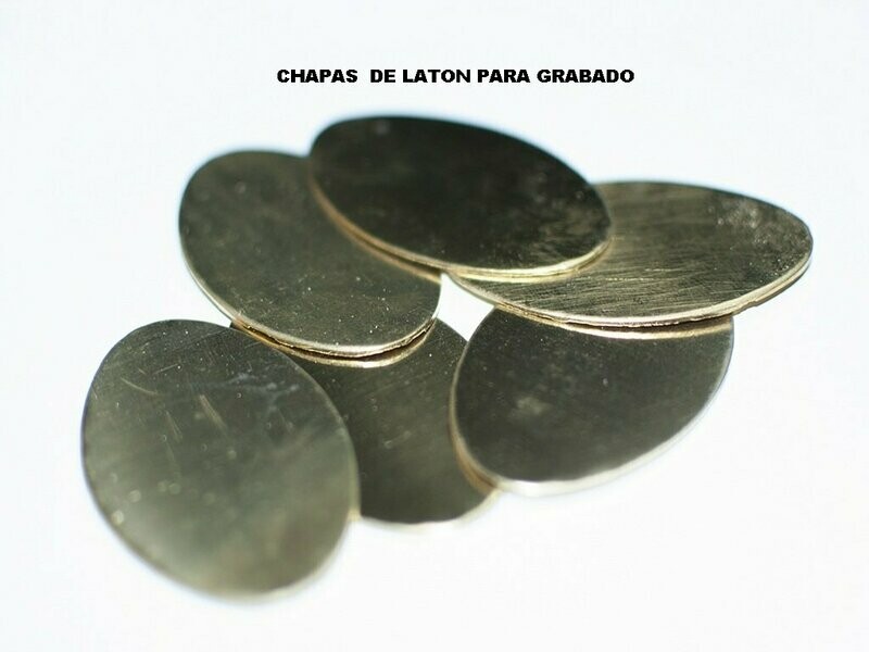 CHAPAS DE LATON PARA GRABAR