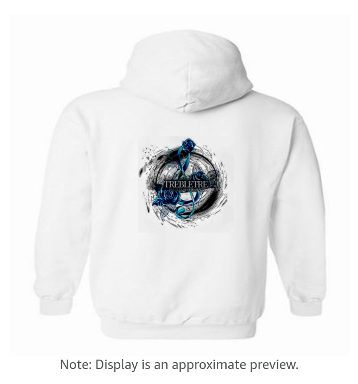 White Production Label Hoodies.