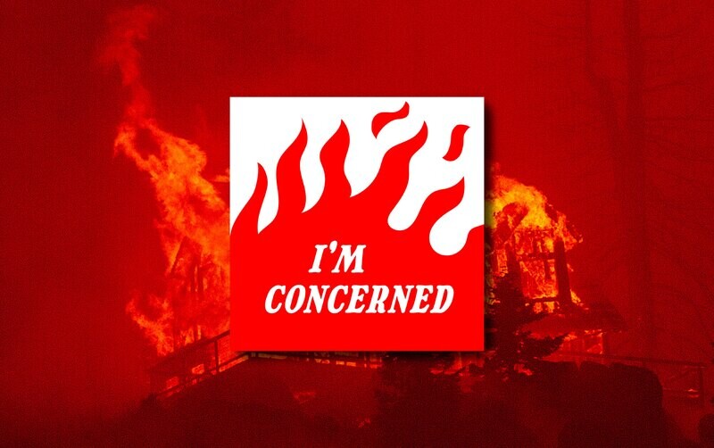 I&#39;M CONCERNED STICKER