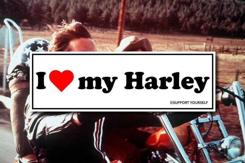I ❤️ MY HARLEY STICKER