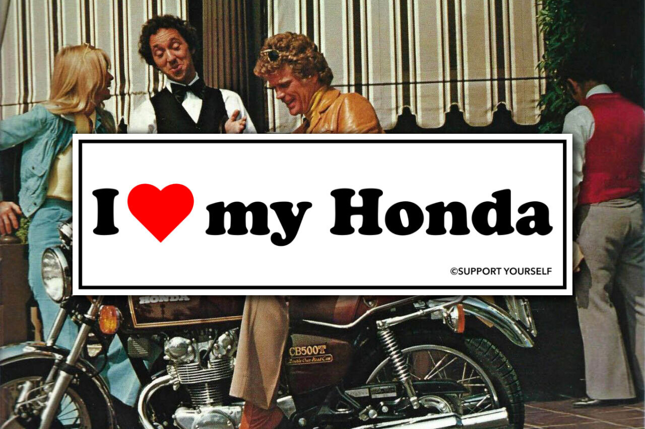 I ❤️ MY HONDA STICKER