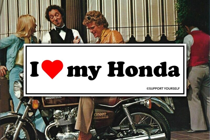 I ❤️ MY HONDA STICKER