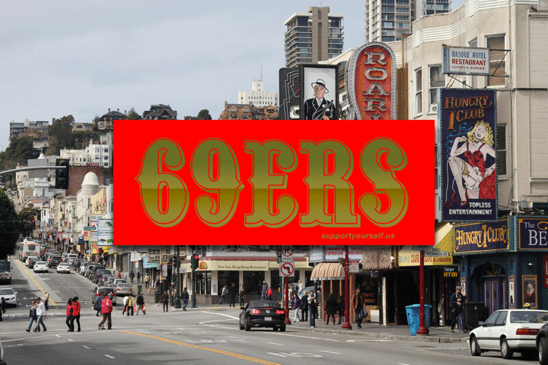 69ERS STICKER