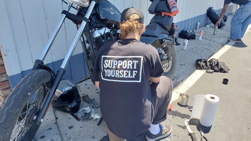 BOX LOGO SHIRT (WHITE ON BLACK)