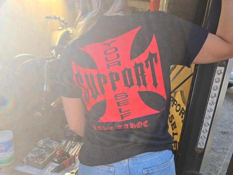 IRON CROSS SHIRT (RED ON BLACK)