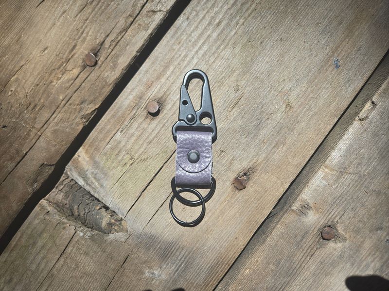LEATHER E.D.C. KEYRING (STORM CLOUD 3)