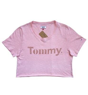 Camiseta reworked crop Tommy jeans Rosa