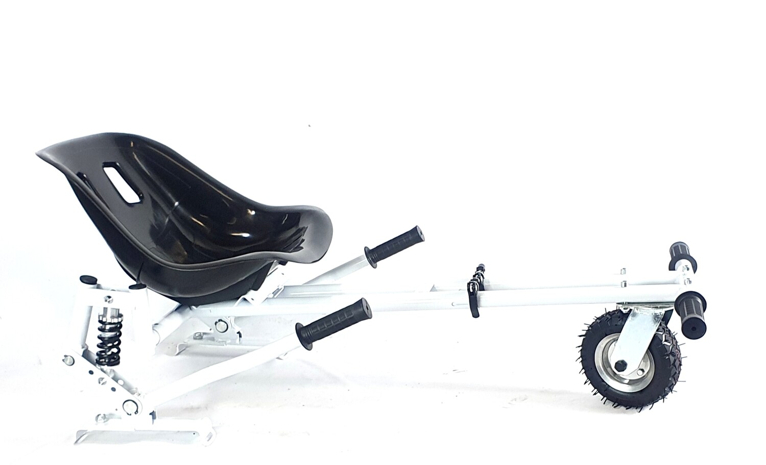 White Suspension HoverKart Go Kart For Hoverboard Segway HK7-SR