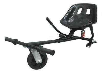 Black Hoverboard Kart Go Kart Attachment with Dual Suspension HK8