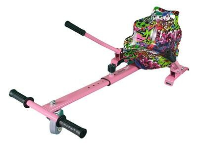 Pink Graffiti HoverKart Go Kart Conversion For Hoverboard Segway HK5