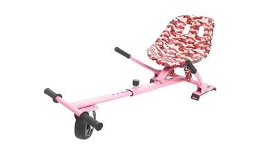 Pink Camouflage Suspension HoverKart Go Kart For Hoverboard HK8