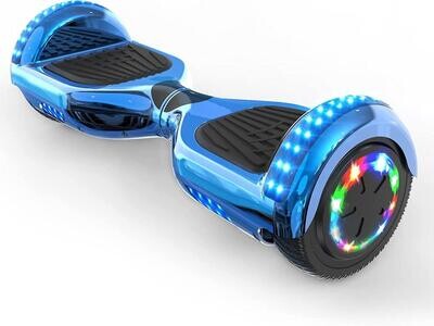 Chrome Blue 6.5 LED Wheel Hoverboard Electric Self Balance Scooter