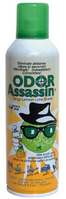 Odor Assassin Fine-Mist Spray 6 oz - Tangy Lemon-Lime