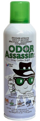 Odor Assassin Fine-Mist Spray 6 oz - Crisp Cotton
