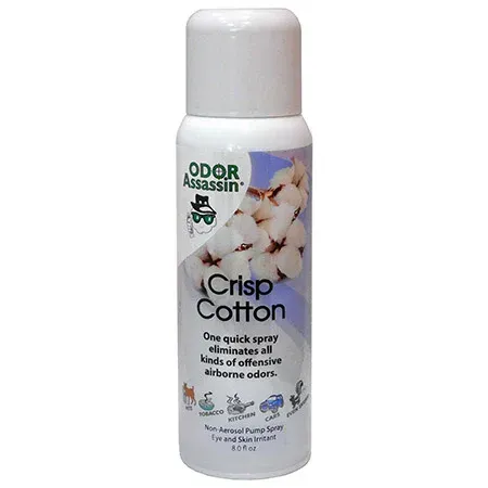 Odor Assassin Easy Pump 8 oz. - Crisp Cotton Odor Assassin Easy Pump 8 oz. - Crisp Cotton