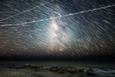 Star Trails over Caspersen Beach #2