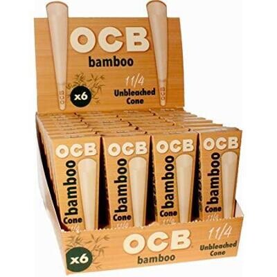 OCB Bamboo Pre-Rolled 1 1/4" Cones