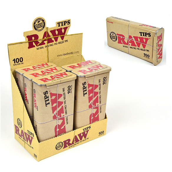 RAW PRE-ROLLED TIP TINS