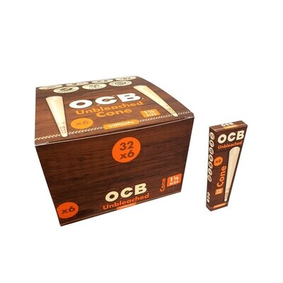 OCB Unbleached Pre-Rolled 1 1/4" Cones