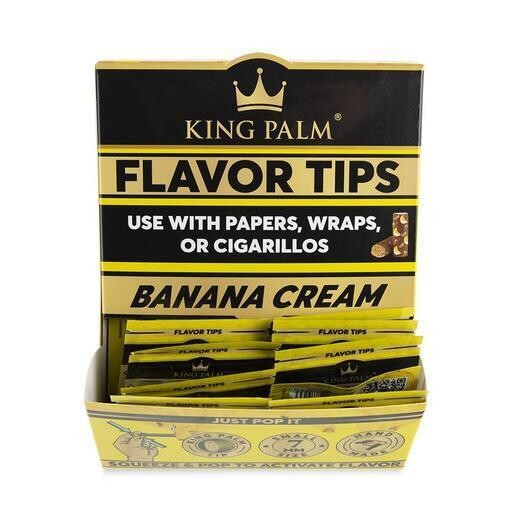 KING PALM 2 FLAVORED FILTERS BANANA CREAM
