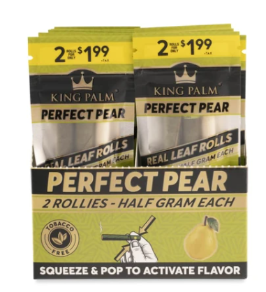 KING PALM 2 ROLLIES ROLLS PERFECT PEAR
